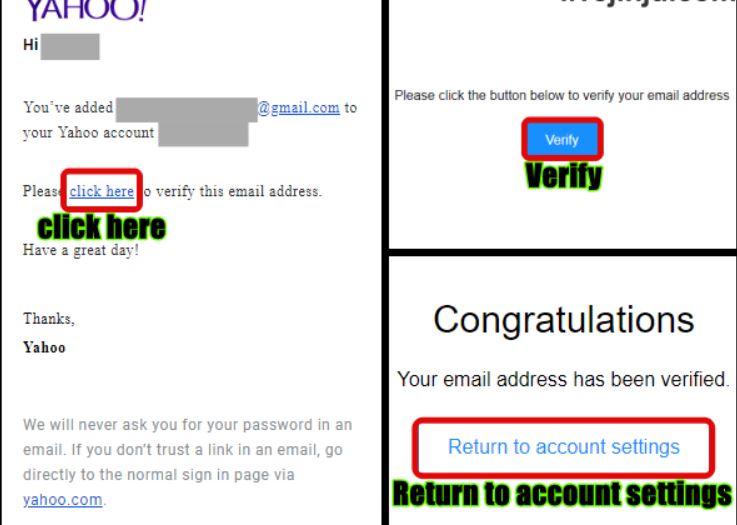 Accessing the activation code from yahoo mail to gmail